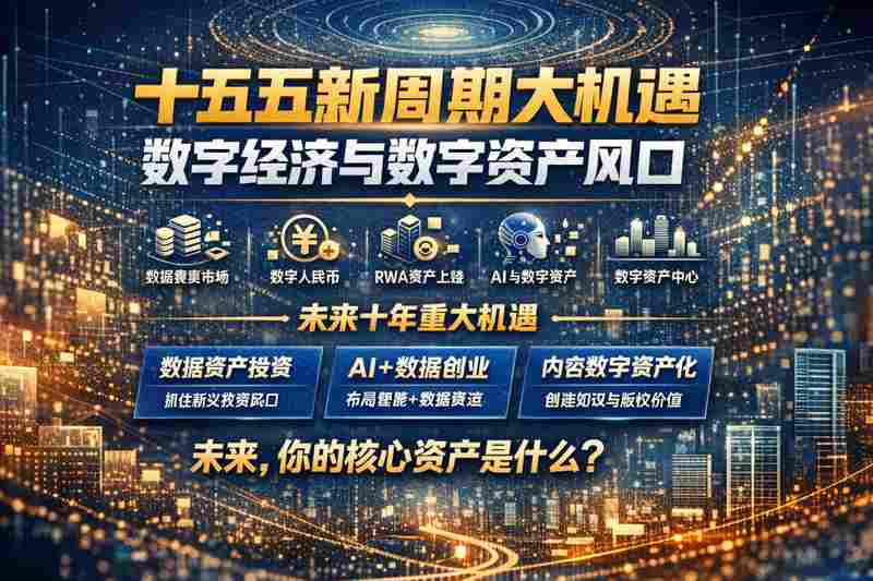 进入十五五,中国数字经济迈向价值在线化新阶段;资产数字化重构未来十年。 股票财经 进入十五五,中国数字经济迈向价值在线化新阶段;资产数字化重构未来十年。 股票财经