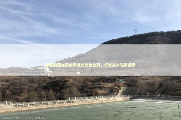 那些隐藏在厨房深处的美食密码，行家从不轻易透露 新闻